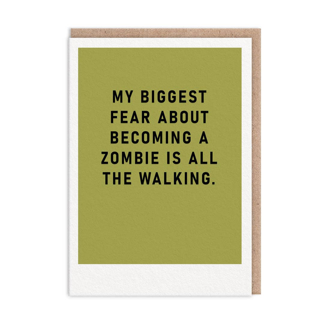 Walking Zombie Fear Card